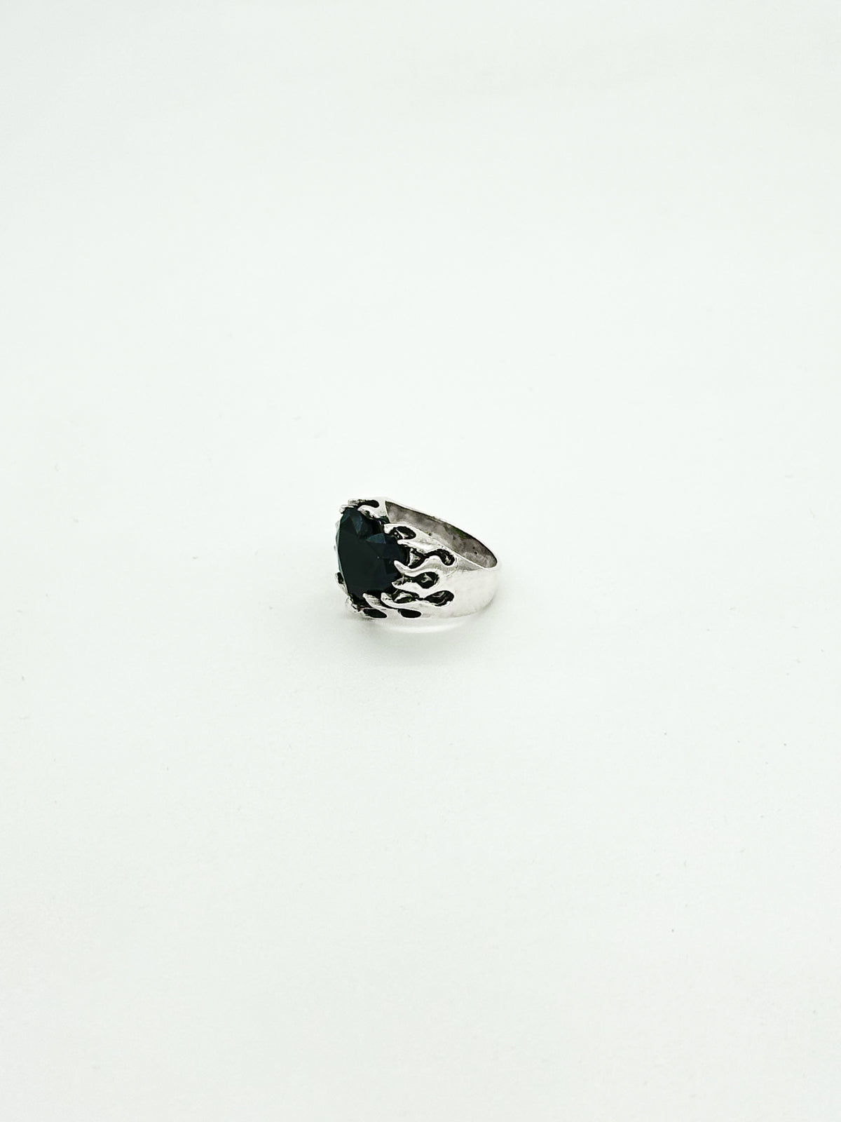 Heart Flame Ring (Natural Stone)