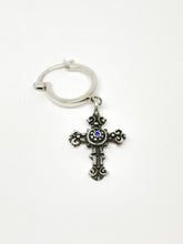 Cross with zirconia Earring