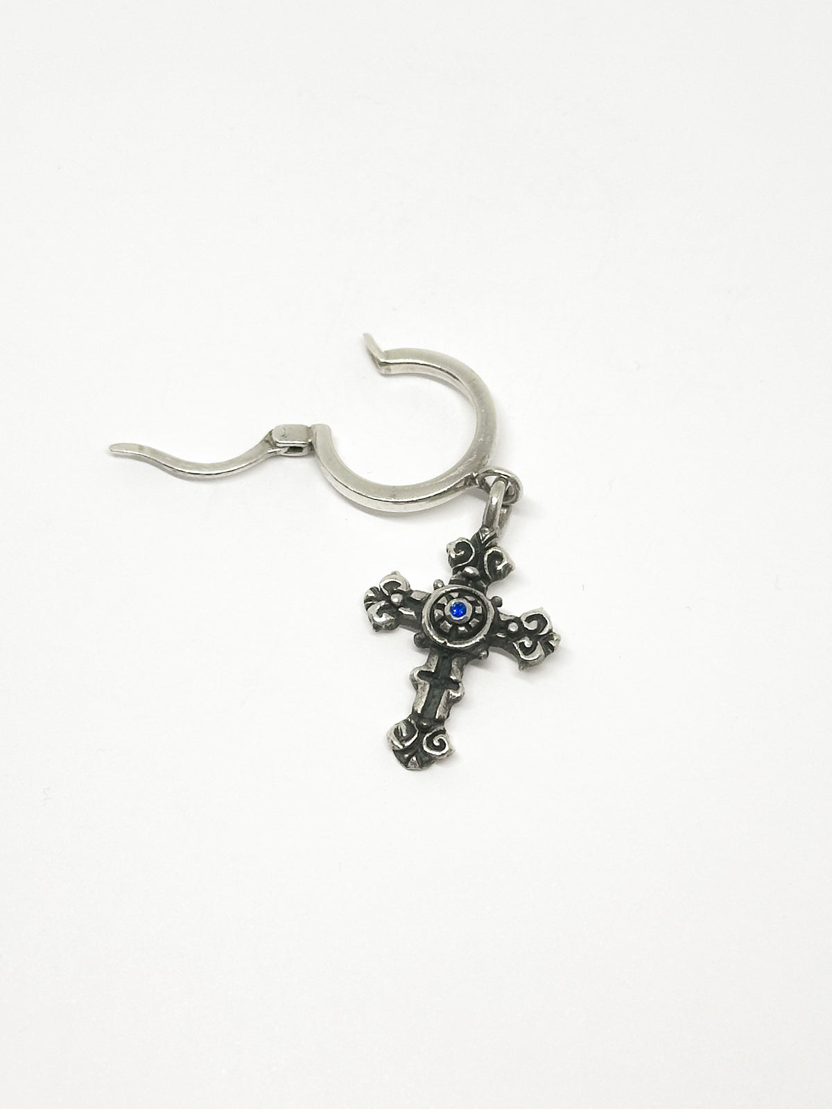Cross with zirconia Earring