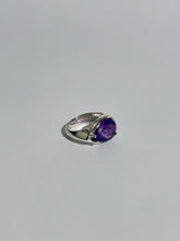 Drop Ring with Amethyst