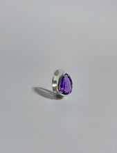 Drop Ring with Amethyst