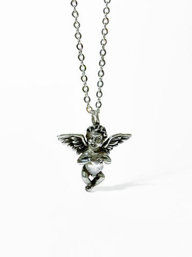 Cupid Pendant with Zirconia (With Chain)