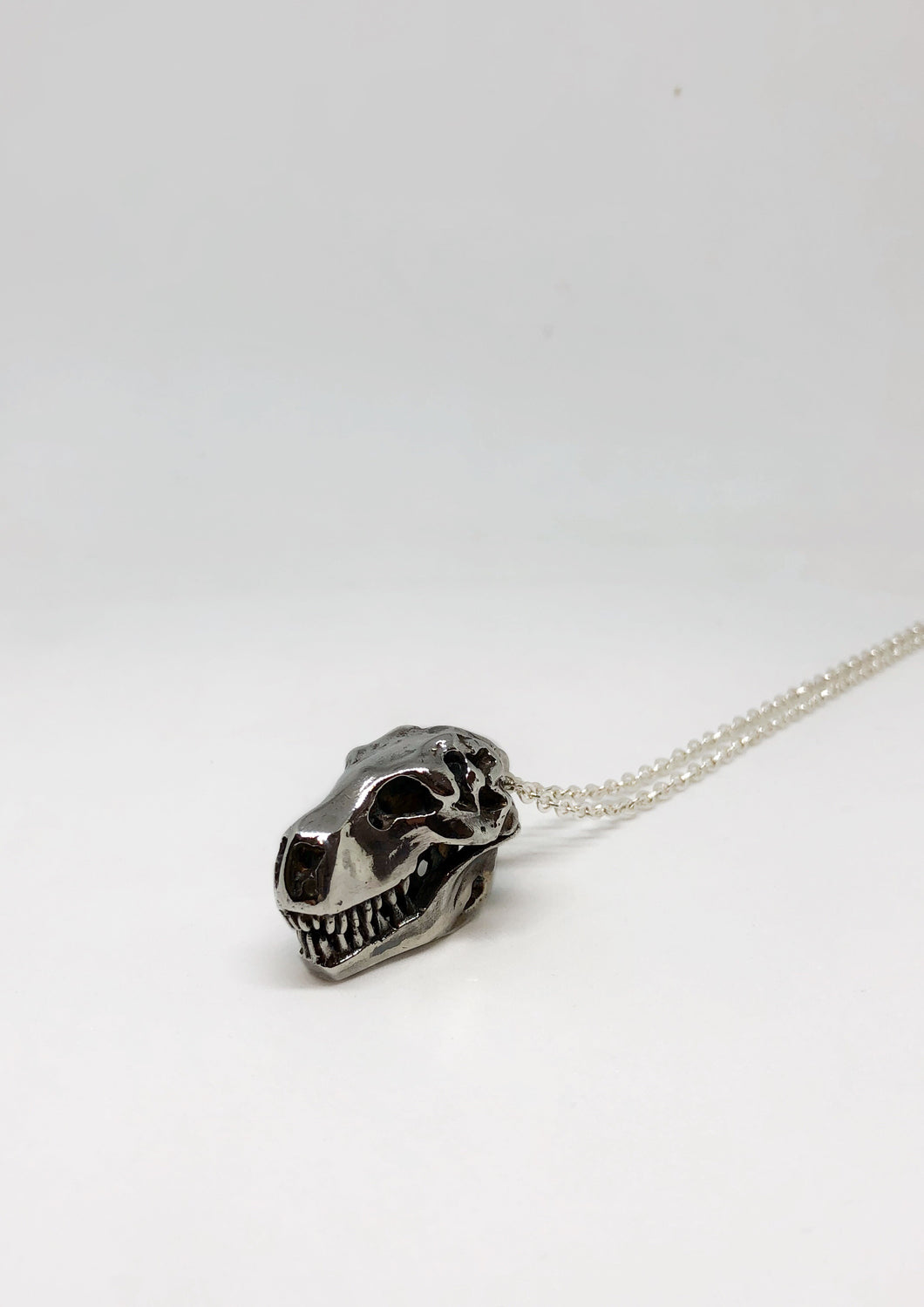 T-Rex Skull Pendants (With Chain)
