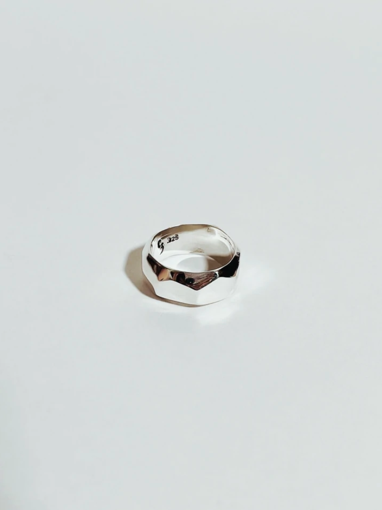 Faceted Mirror Ring