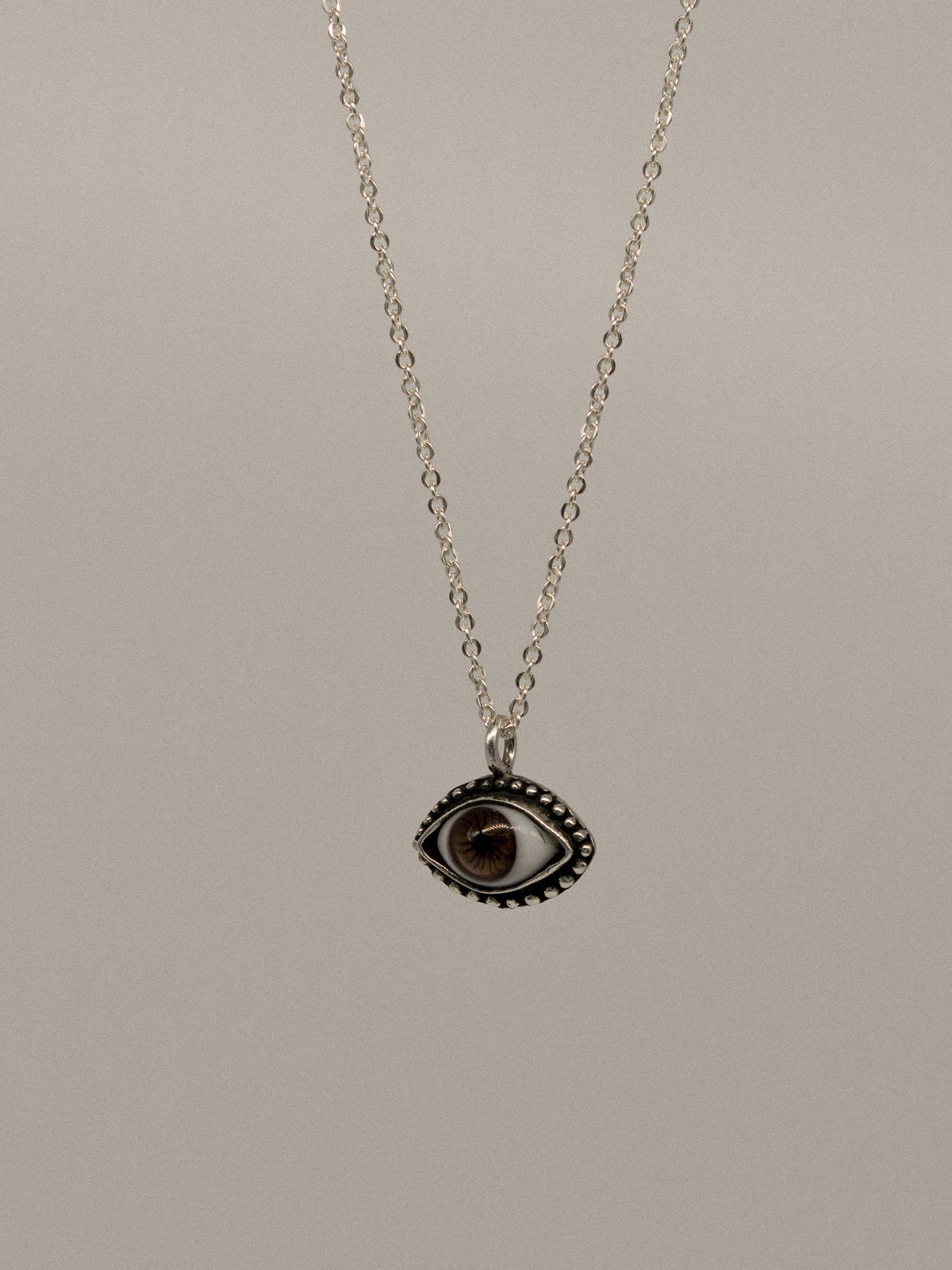 Brown Eye Pendant (With Chain)