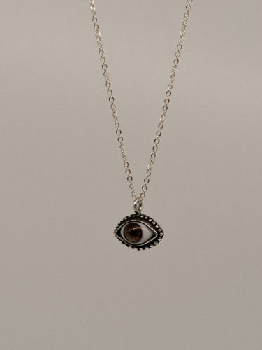 Brown Eye Pendant (With Chain)