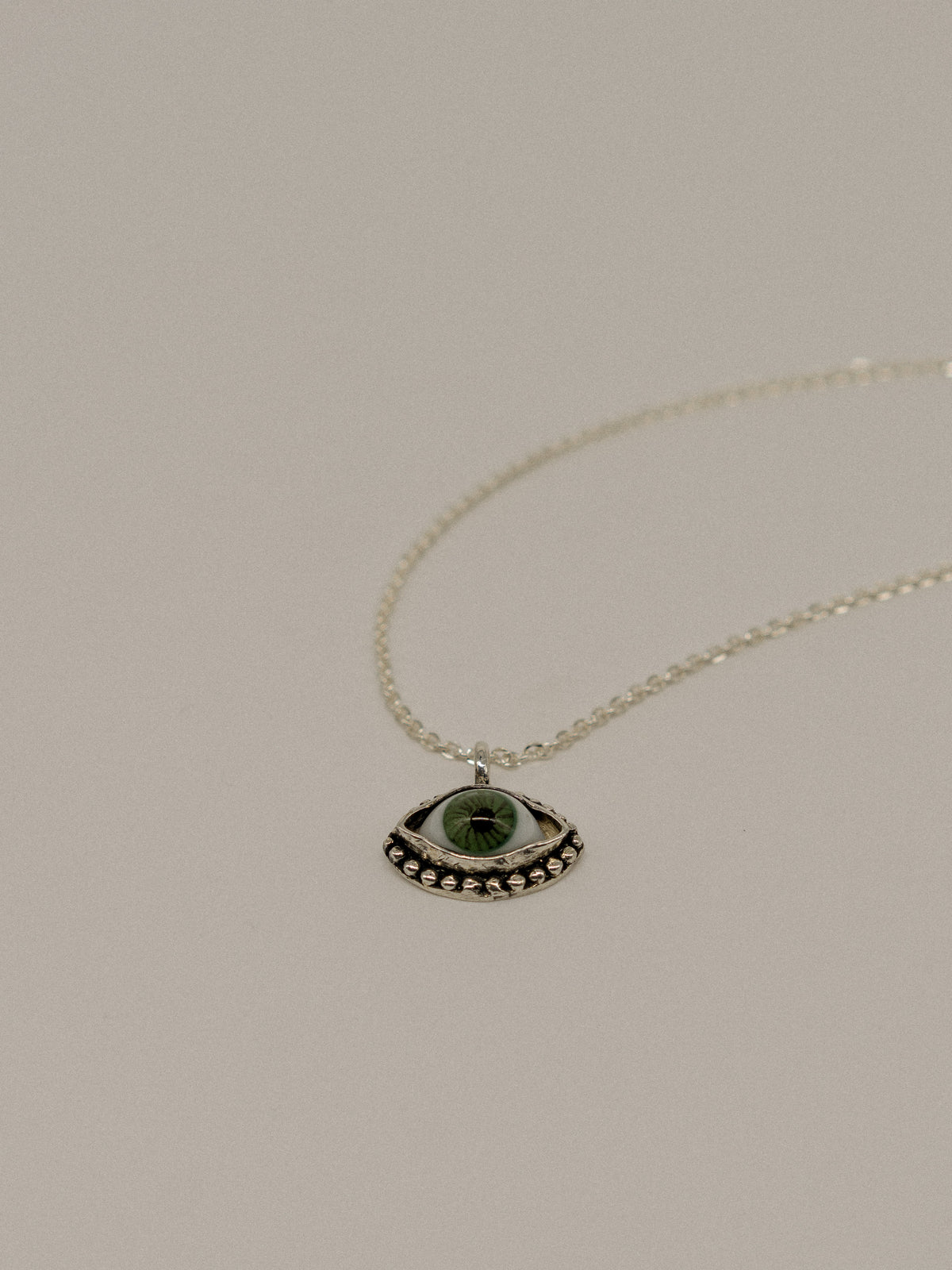 Green Eye Pendant (With Chain)