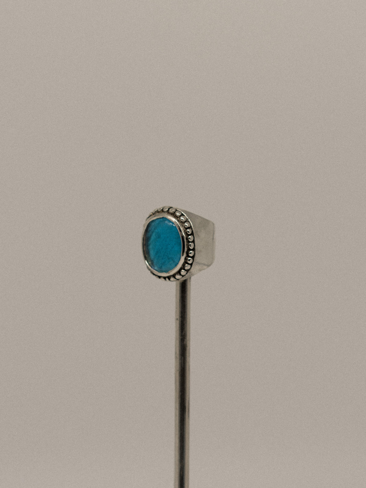 Italian Oval Turquoise Ring