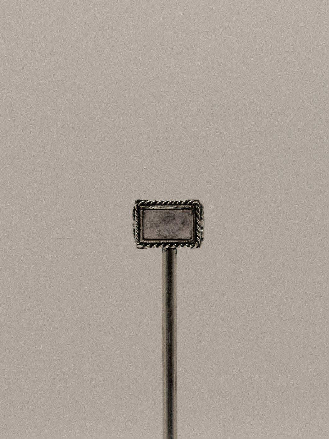 Italian Rectangular Quartz Ring