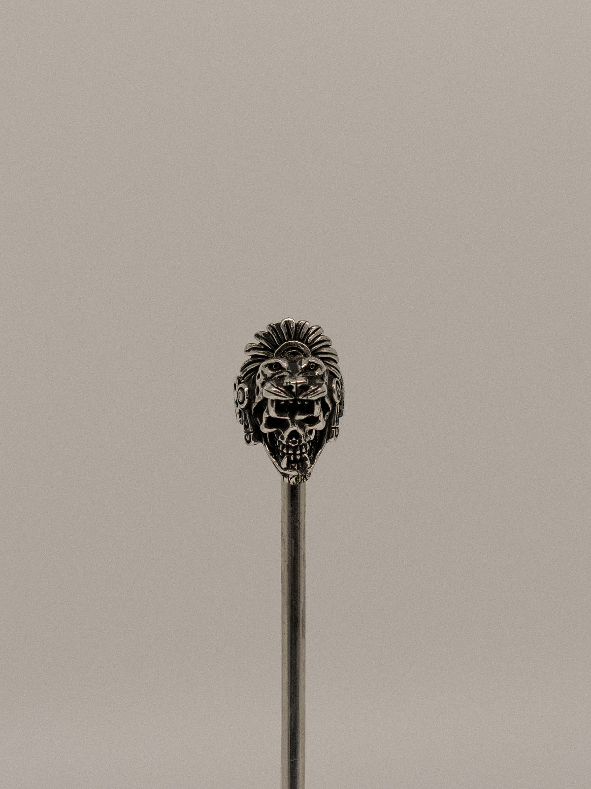 Jaguar Warrior Skull Ring