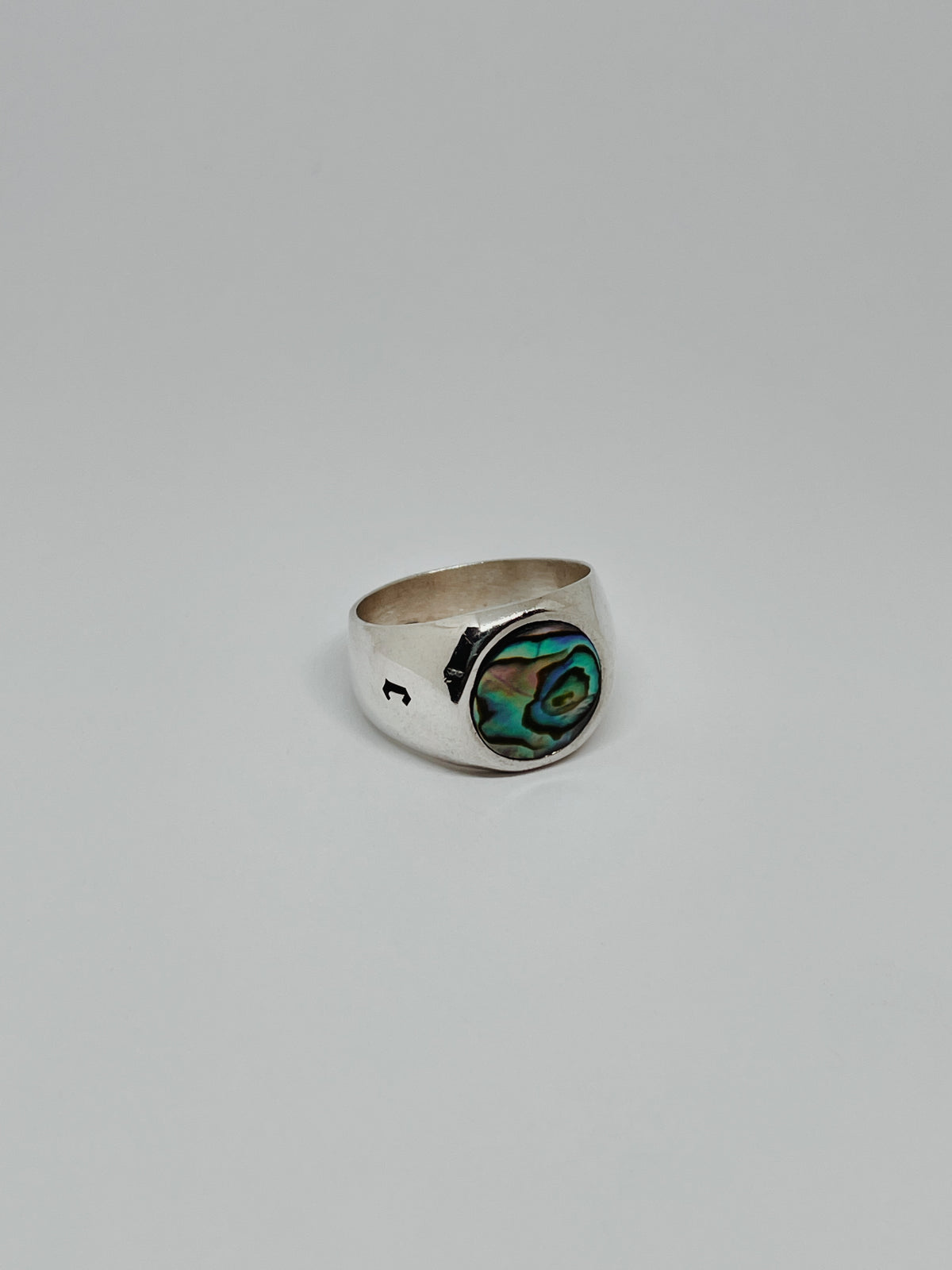 Circular ring with stone