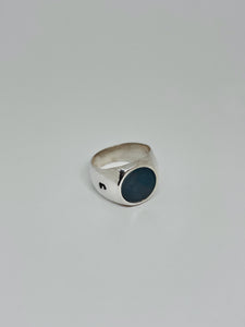 Circular ring with stone