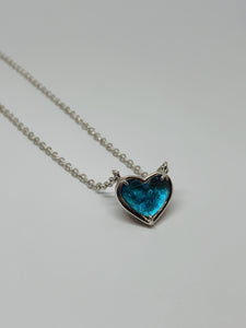 Crystal Heart pendant (With Chain)