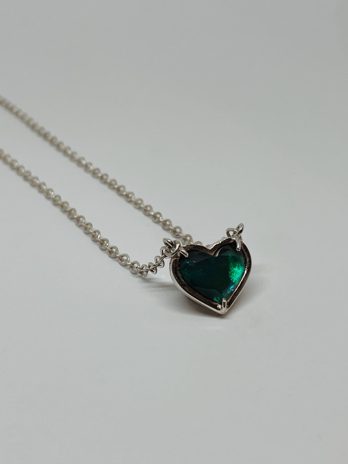 Crystal Heart pendant (With Chain)