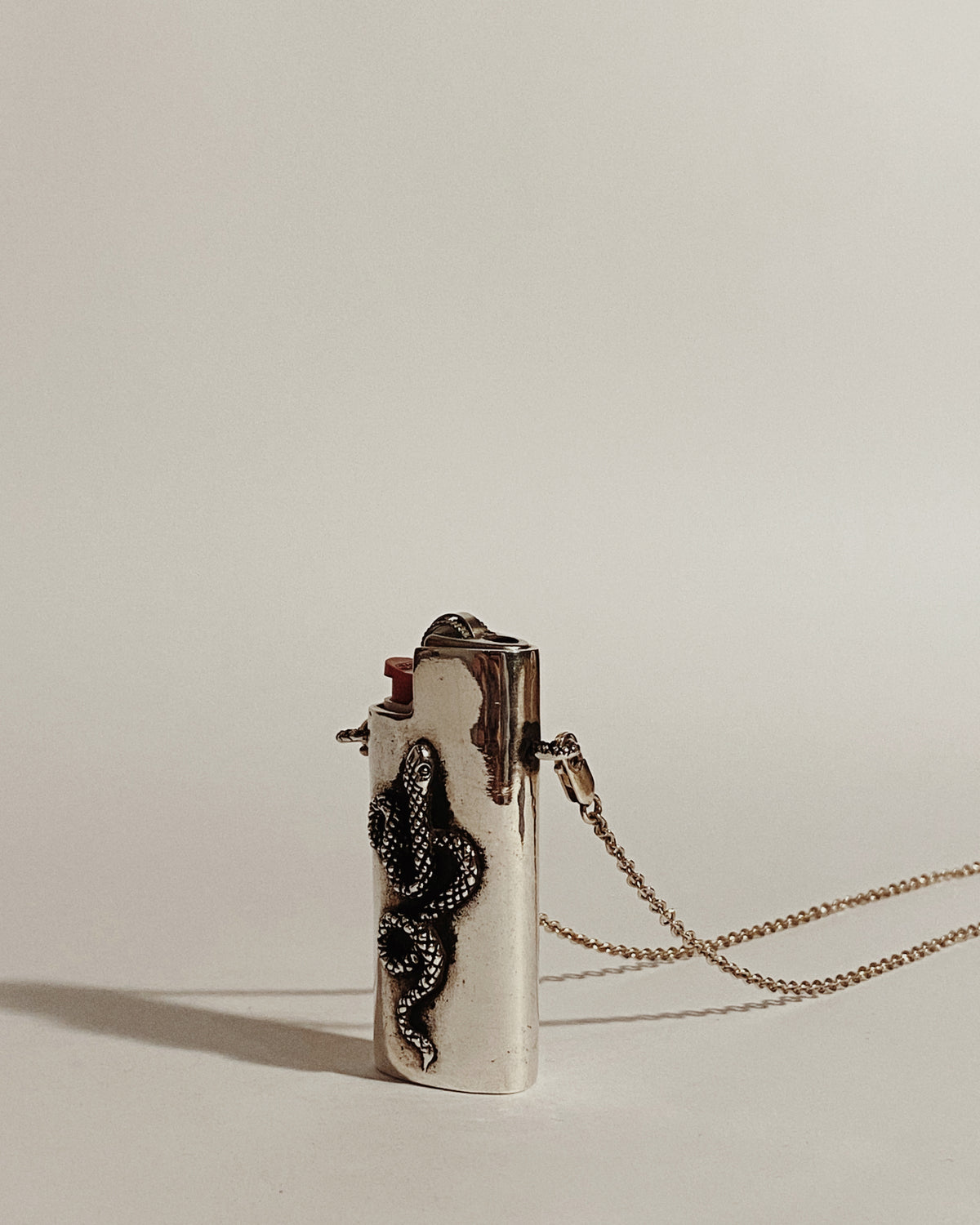 Snake Lighter Case (With Chain)