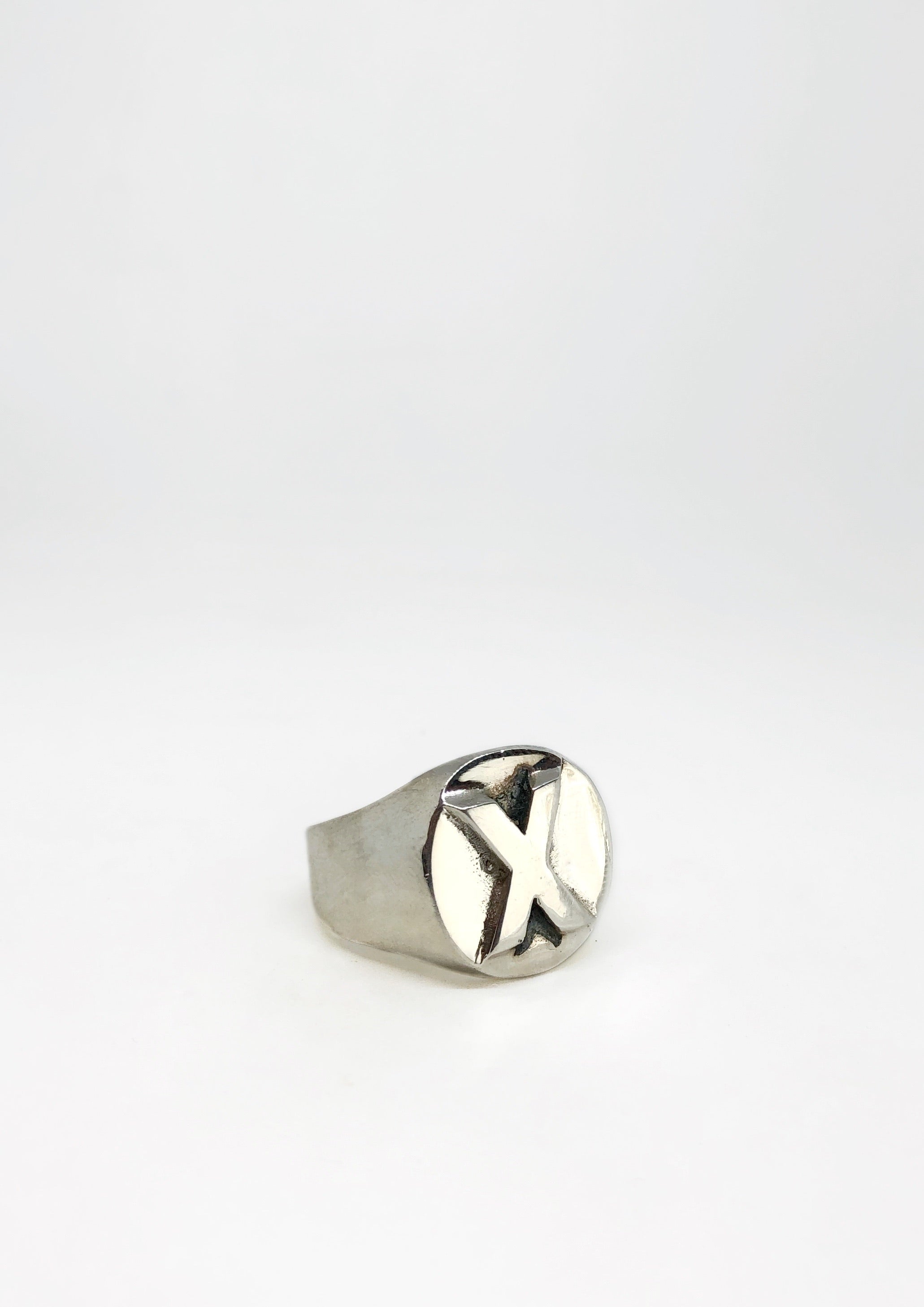 Elegant Tiffany & Co. Sterling Silver X Ring - Size 6