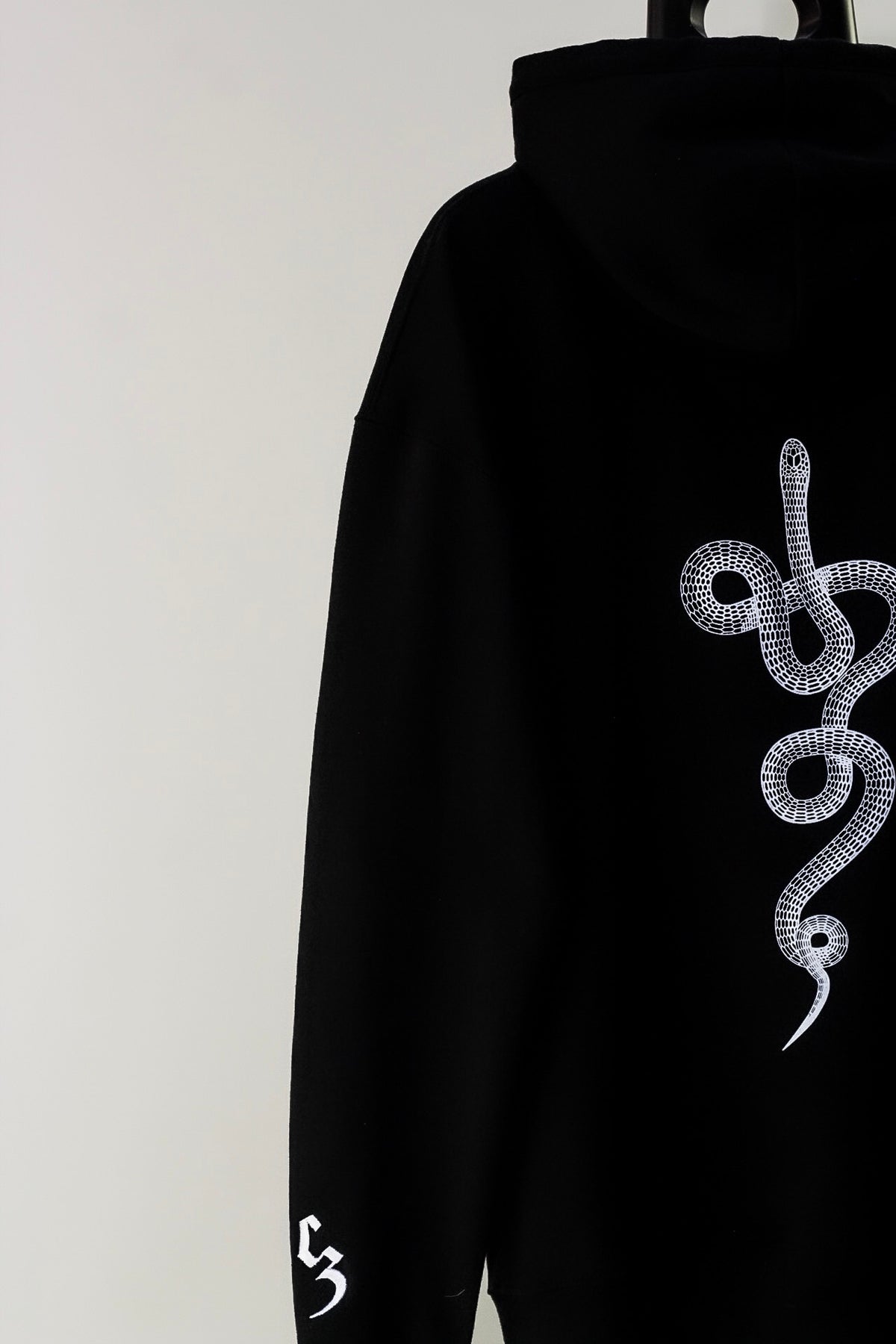 Hoodie CZ White Snake