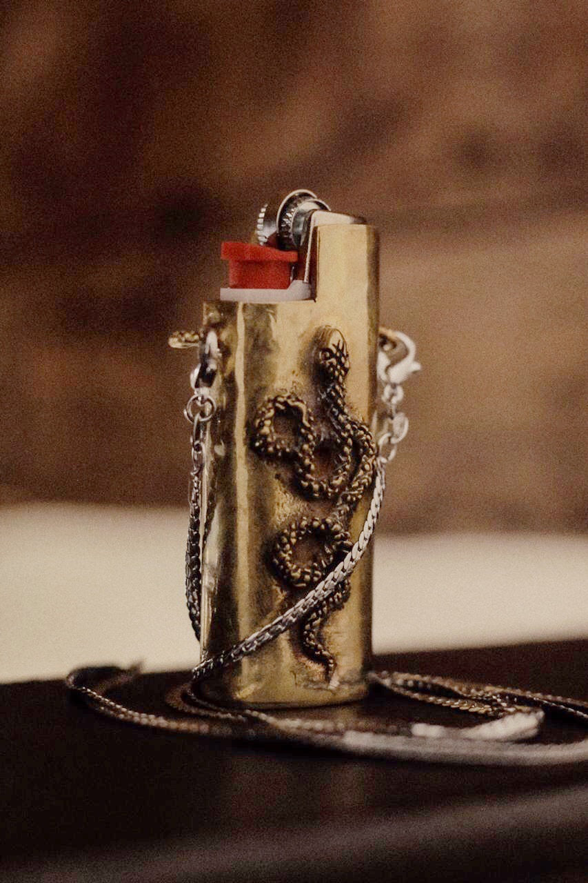 Snake Lighter Case (Brass) – Cruzada Jewelry International